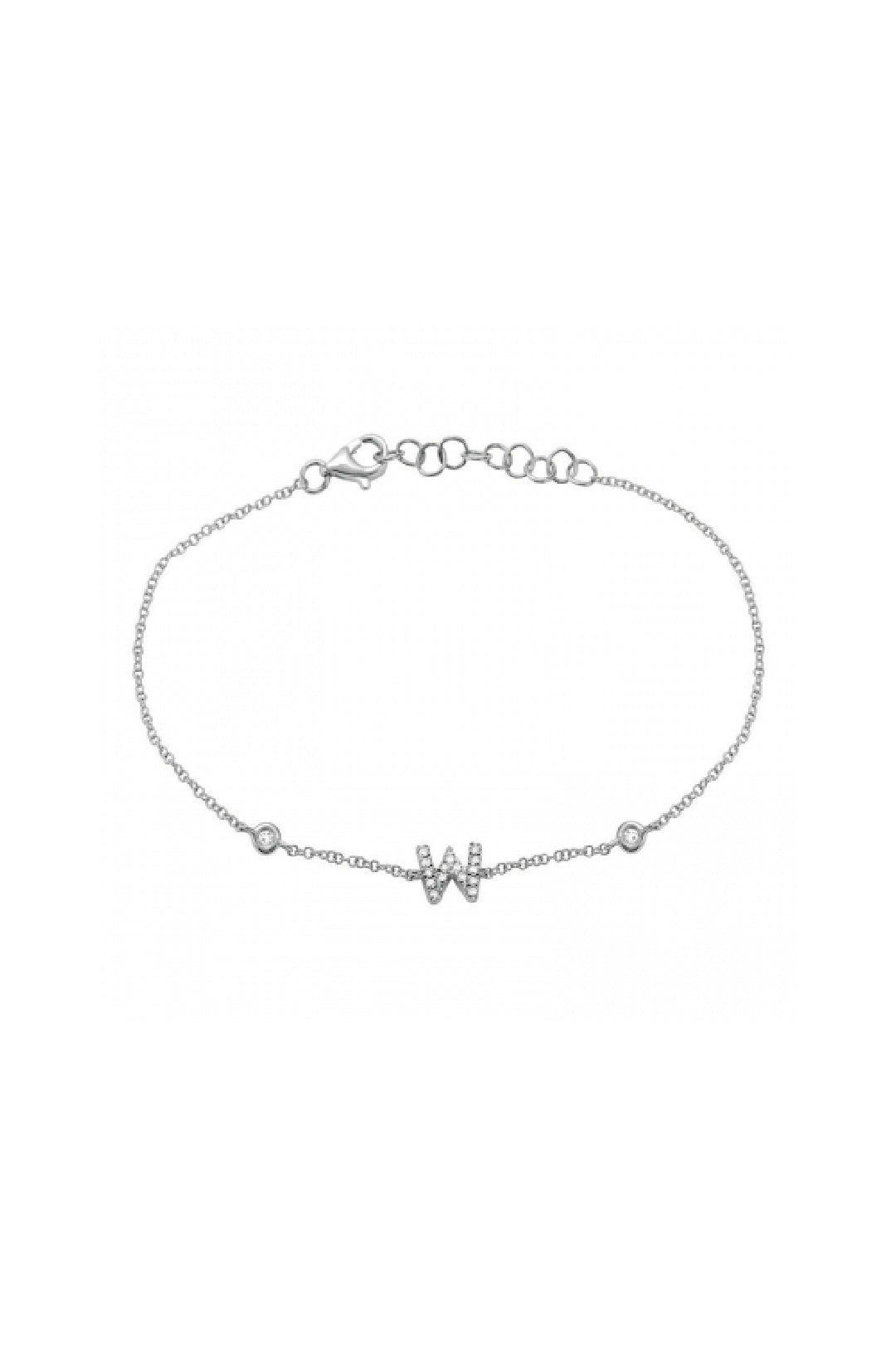 Initial Diamond Bracelet