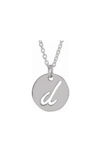 Script Initial Necklace