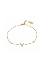 Initial Diamond Bracelet