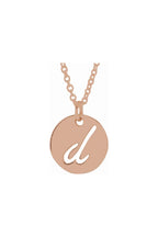 Script Initial Necklace