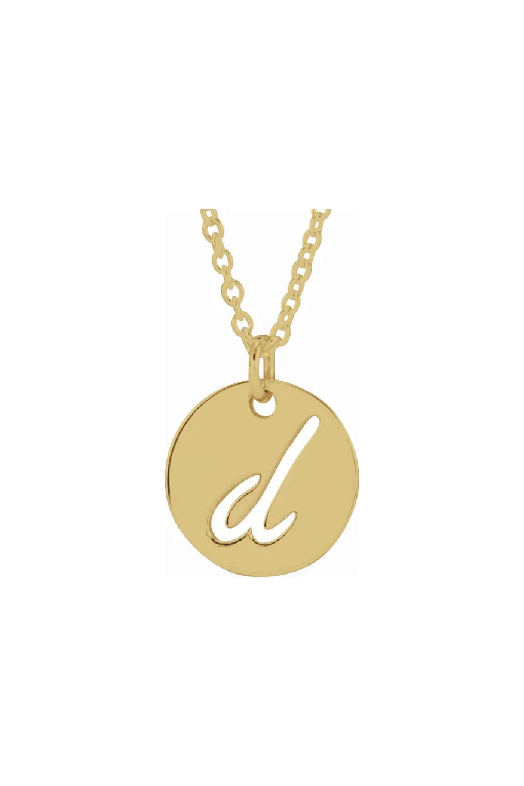Script Initial Necklace