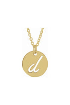 Script Initial Necklace