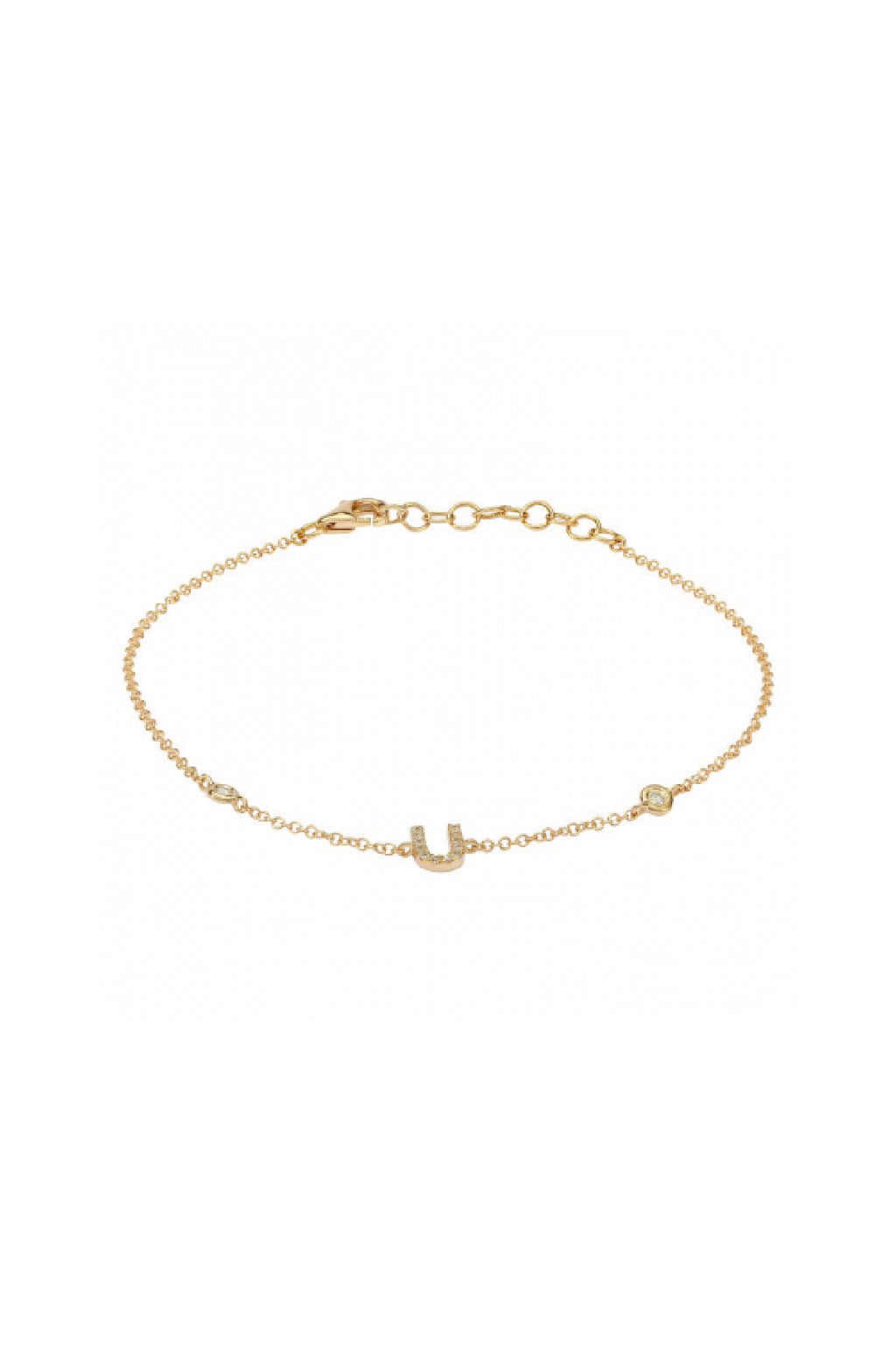 Initial Diamond Bracelet