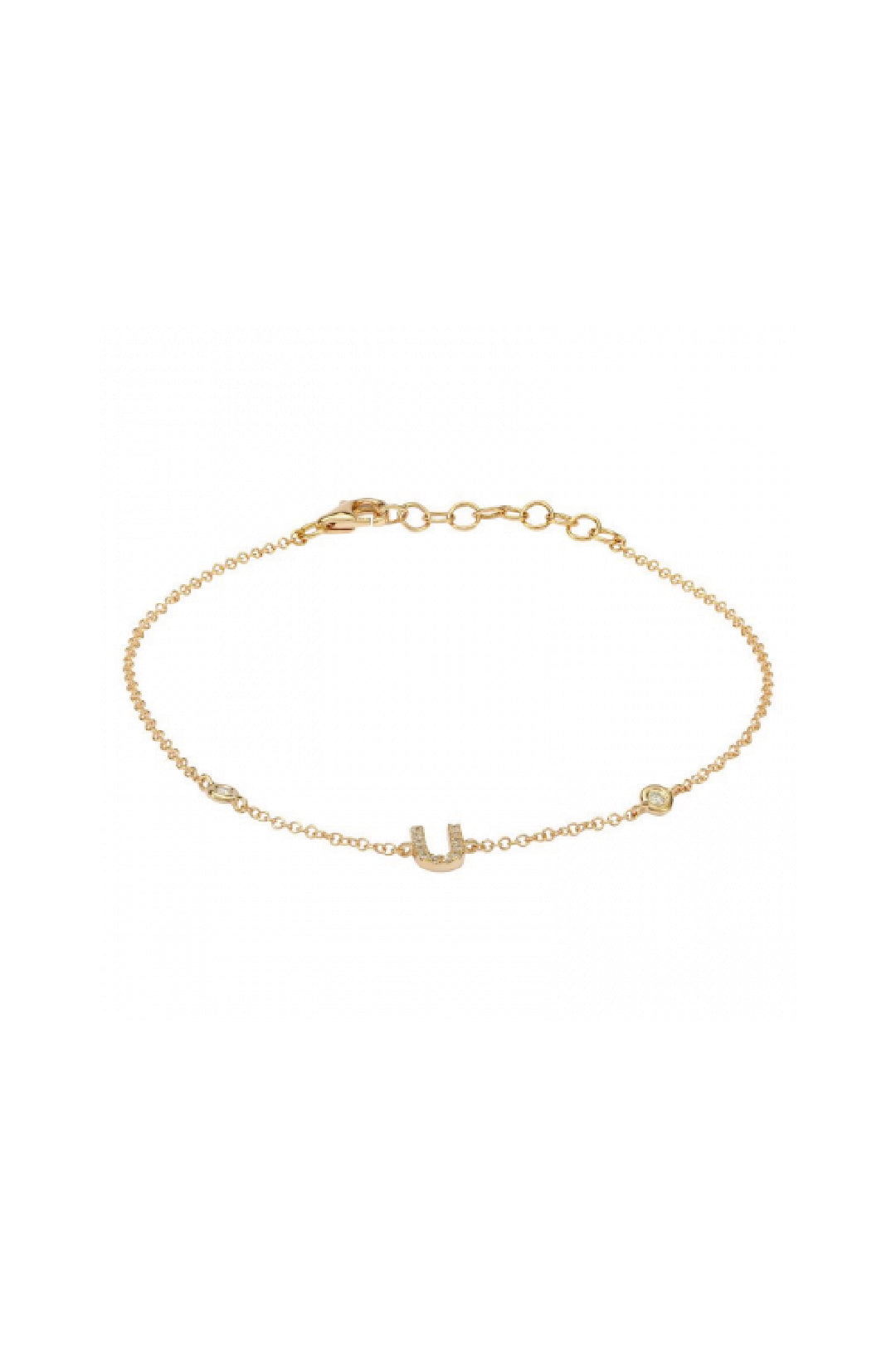 Initial Diamond Bracelet
