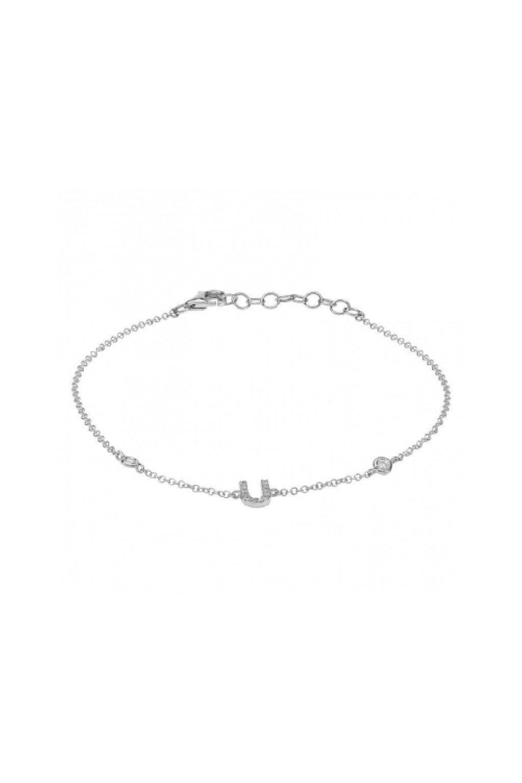 Initial Diamond Bracelet