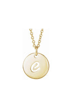 Script Initial Necklace