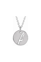 Script Initial Necklace