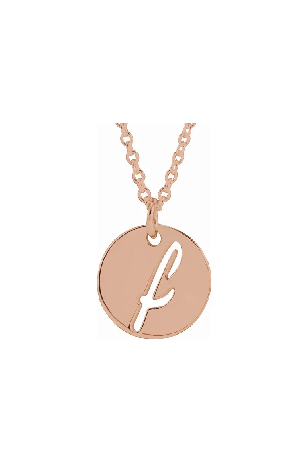 Script Initial Necklace