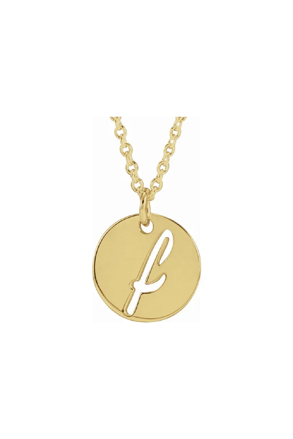 Script Initial Necklace