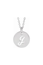 Script Initial Necklace