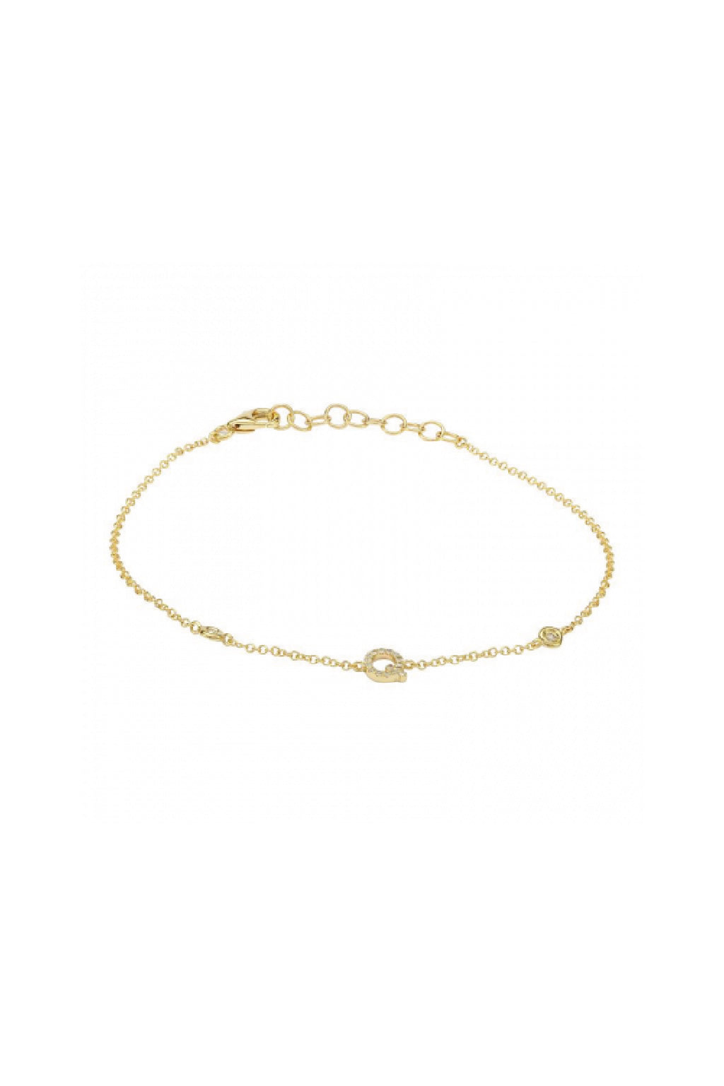 Initial Diamond Bracelet