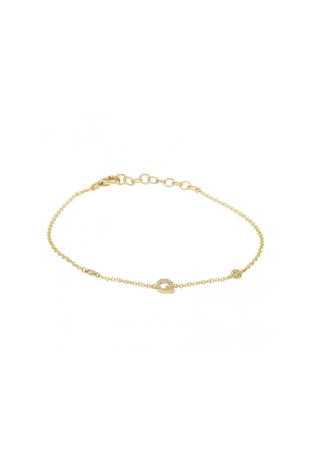 Initial Diamond Bracelet