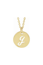 Script Initial Necklace