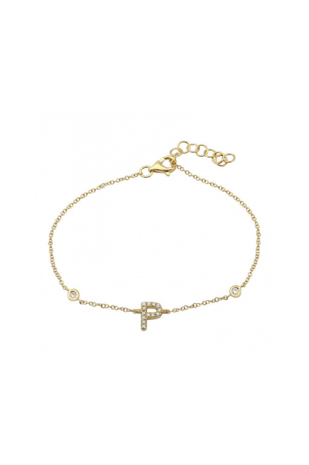 Initial Diamond Bracelet