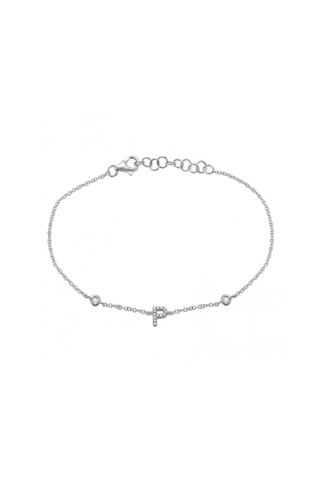 Initial Diamond Bracelet