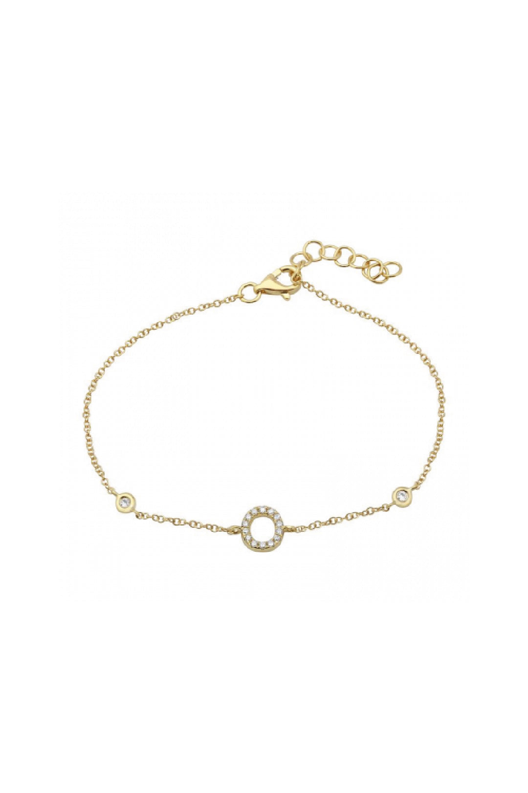 Initial Diamond Bracelet