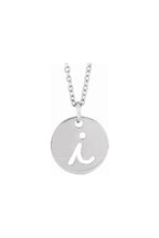 Script Initial Necklace