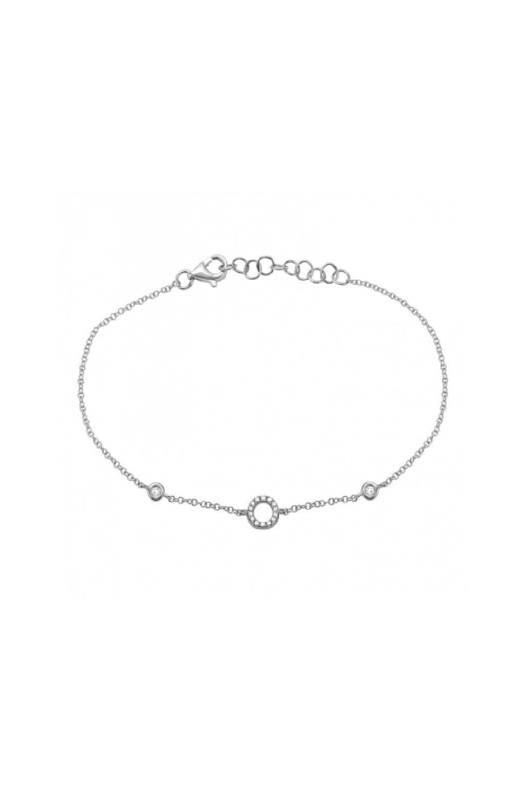Initial Diamond Bracelet