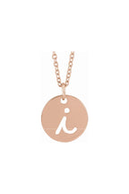 Script Initial Necklace