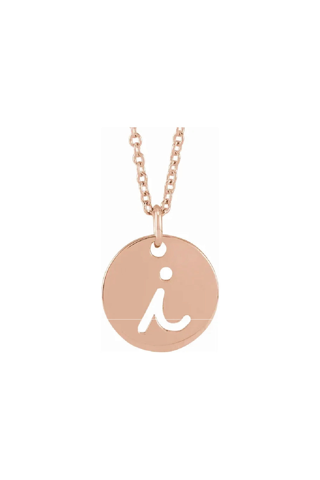 Script Initial Necklace