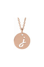 Script Initial Necklace