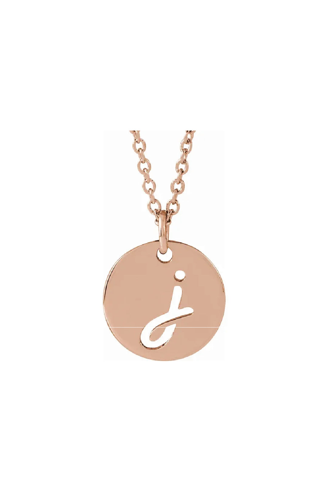 Script Initial Necklace