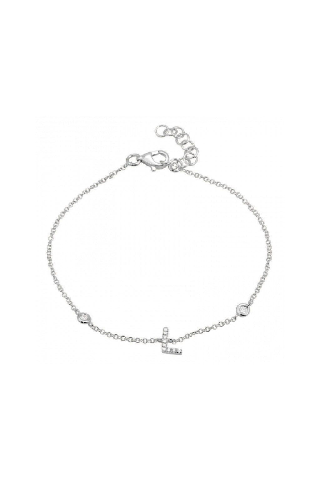 Initial Diamond Bracelet