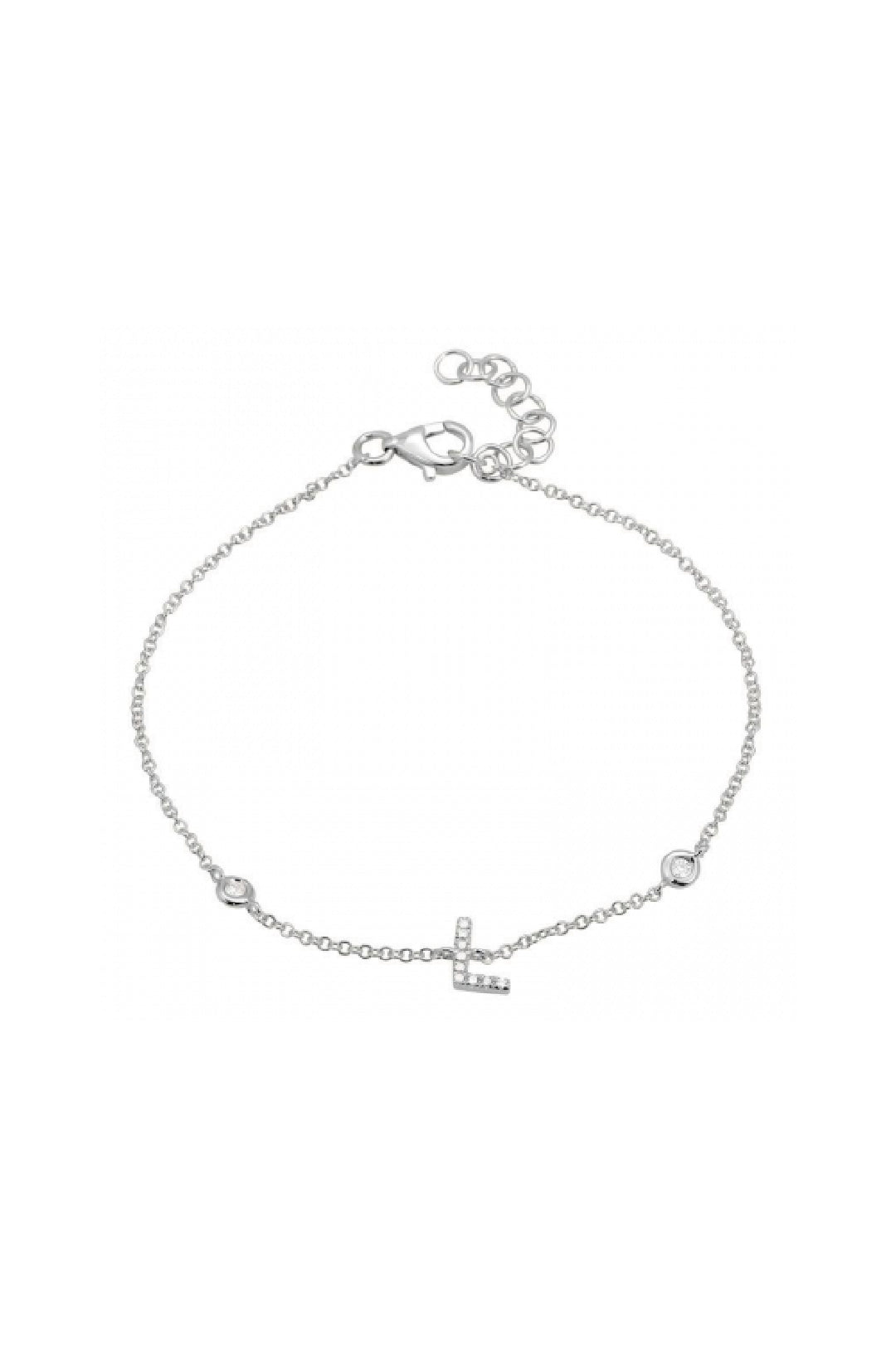 Initial Diamond Bracelet