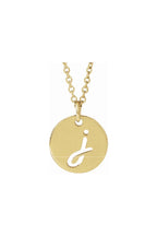Script Initial Necklace