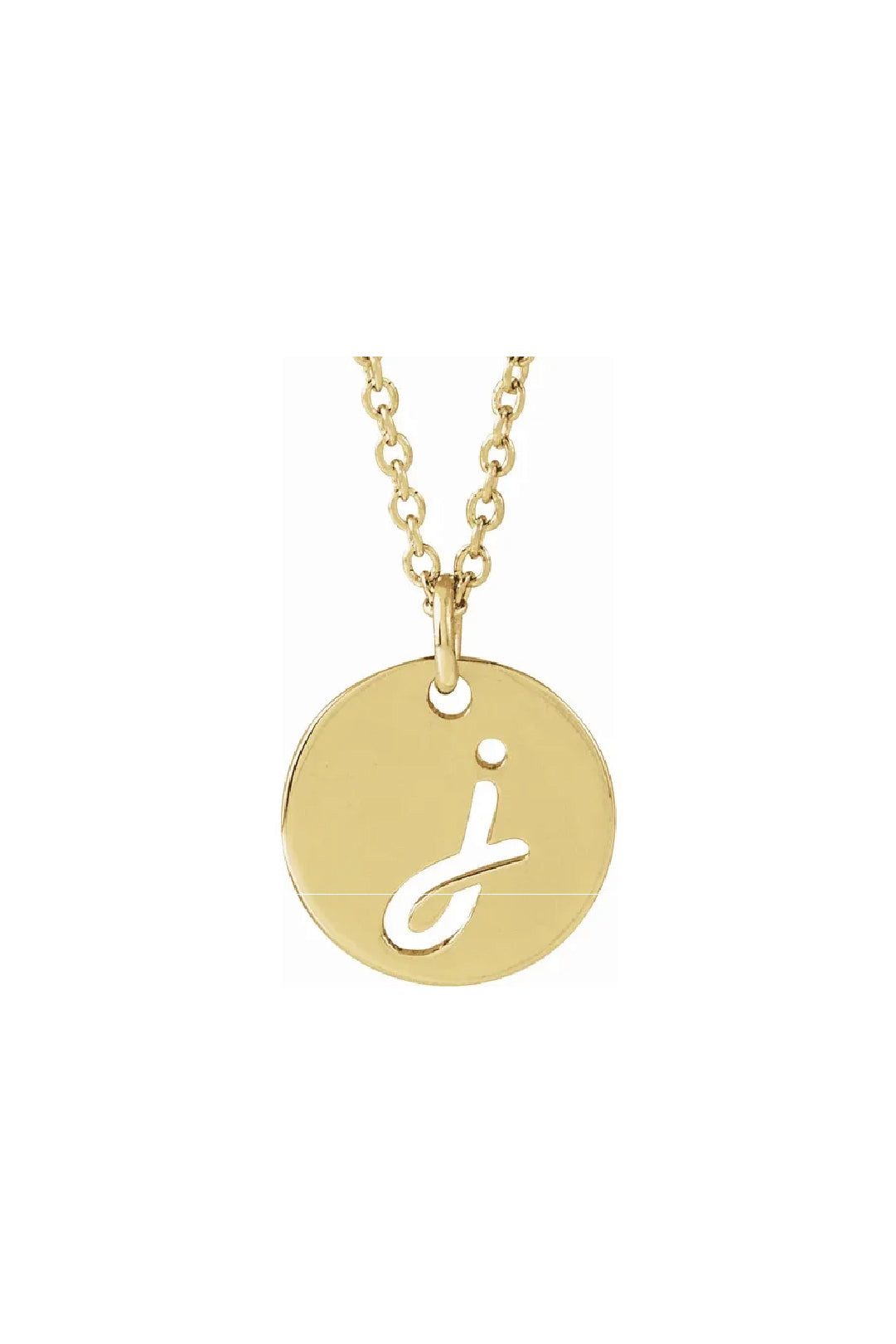 Script Initial Necklace