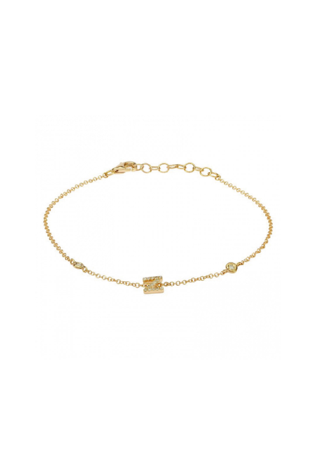 Initial Diamond Bracelet
