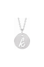 Script Initial Necklace