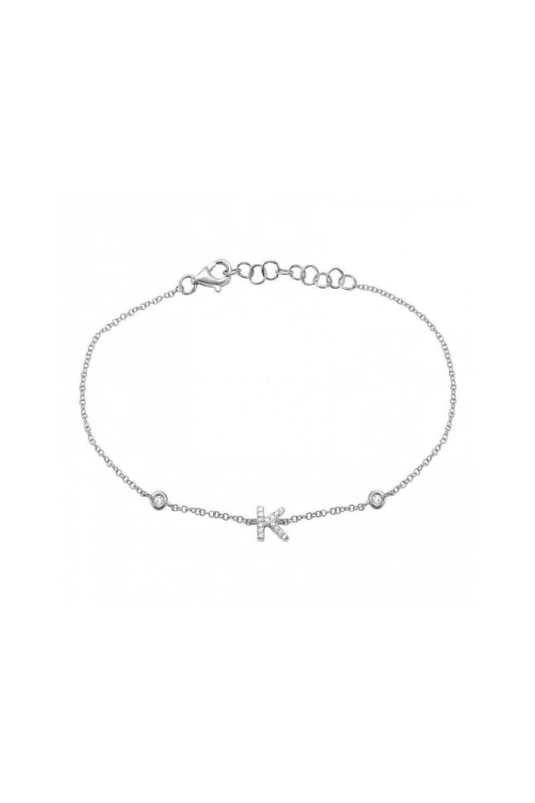 Initial Diamond Bracelet