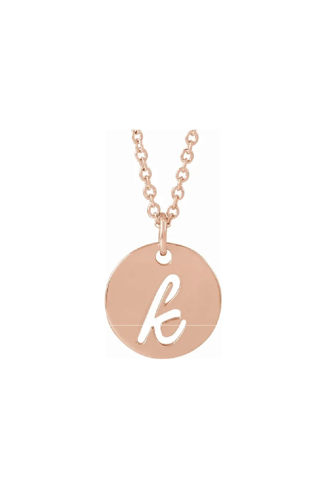Script Initial Necklace