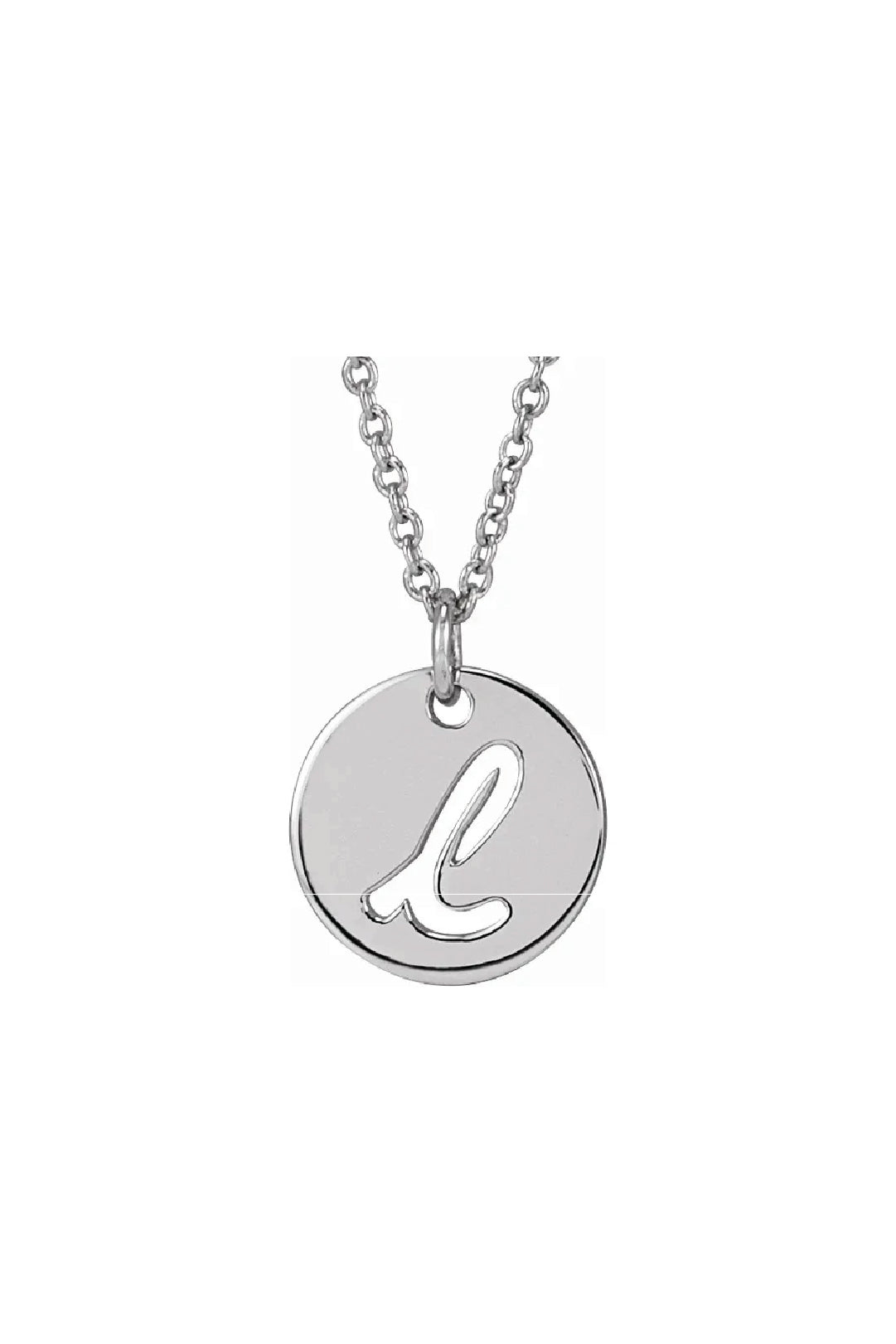 Script Initial Necklace