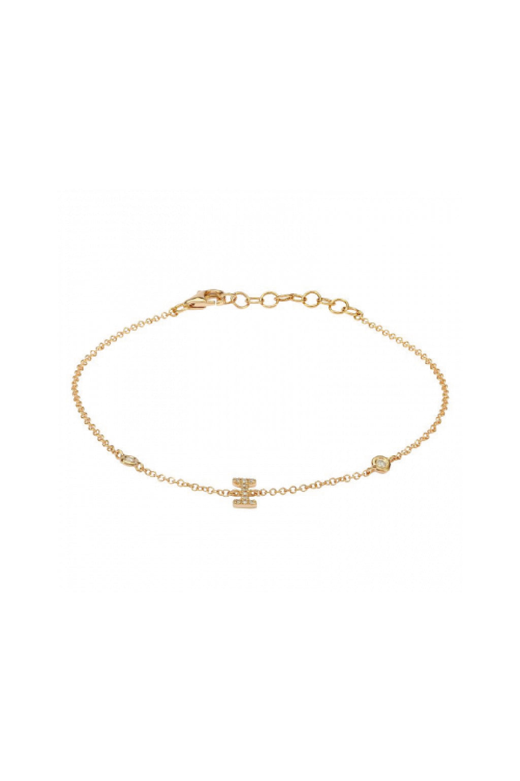 Initial Diamond Bracelet