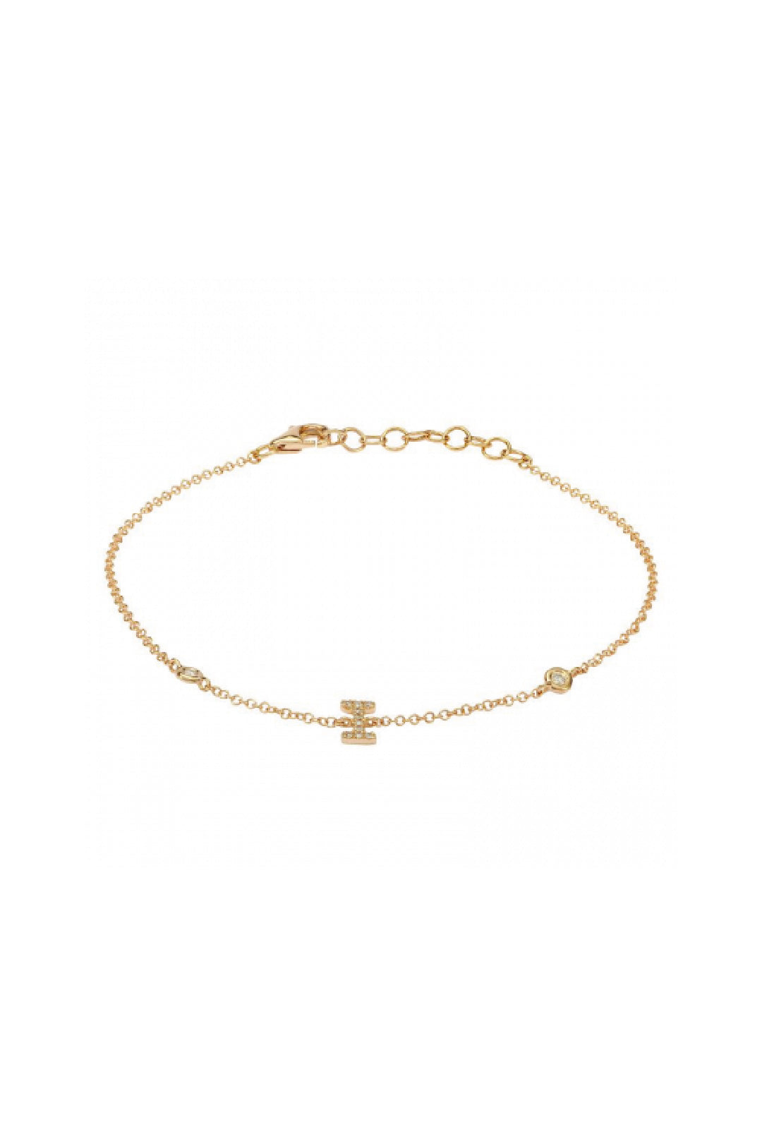 Initial Diamond Bracelet