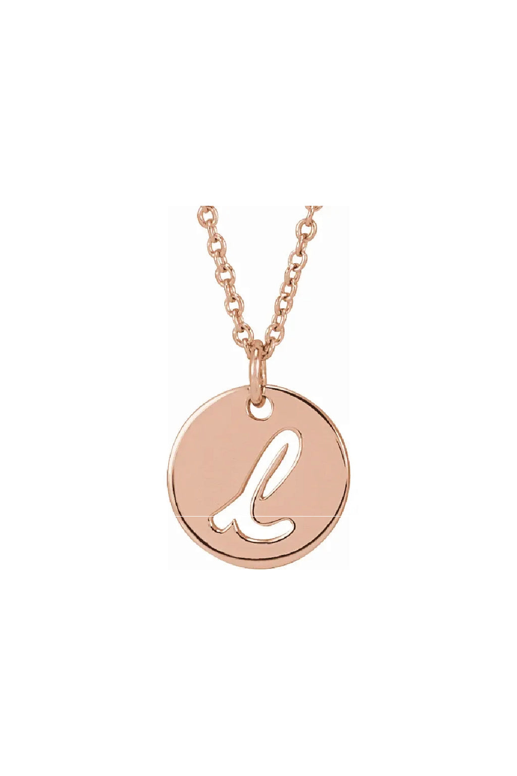 Script Initial Necklace