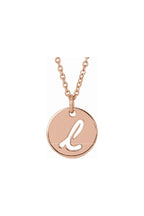 Script Initial Necklace