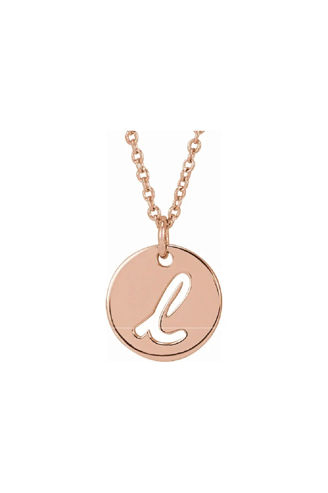 Script Initial Necklace