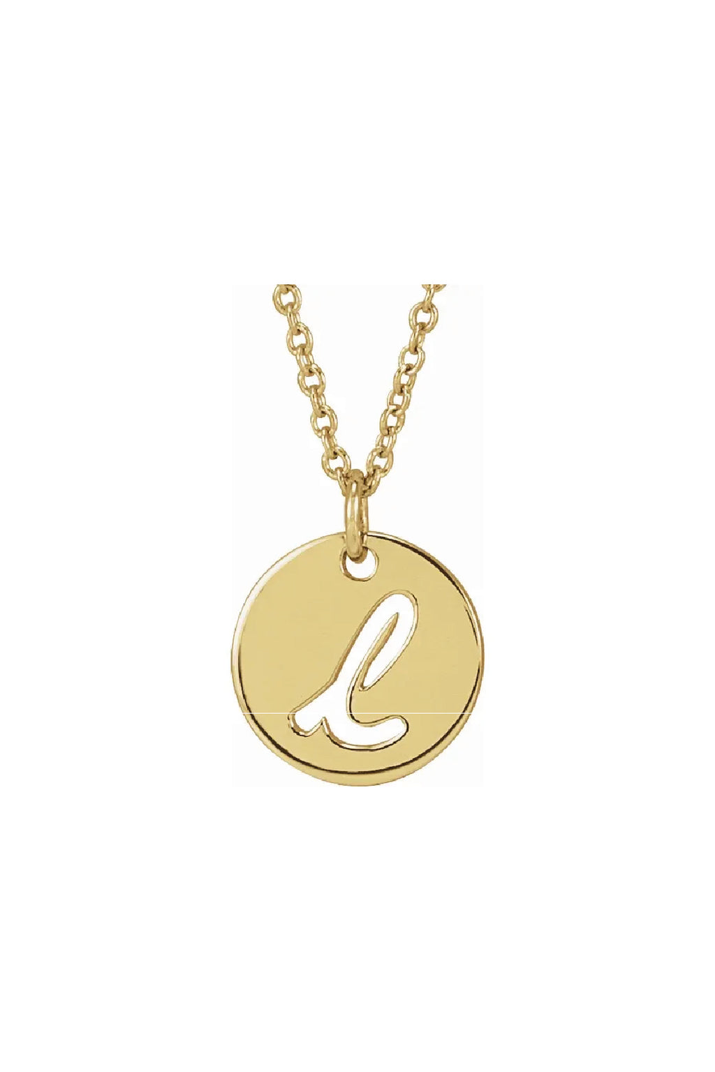 Script Initial Necklace