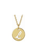 Script Initial Necklace