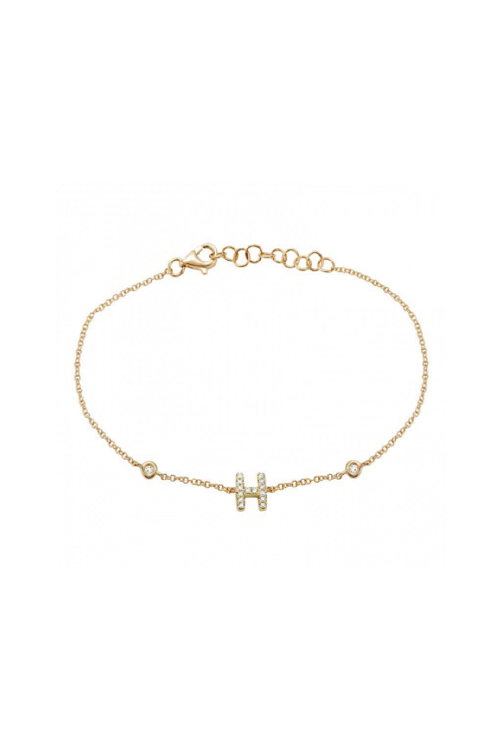 Initial Diamond Bracelet