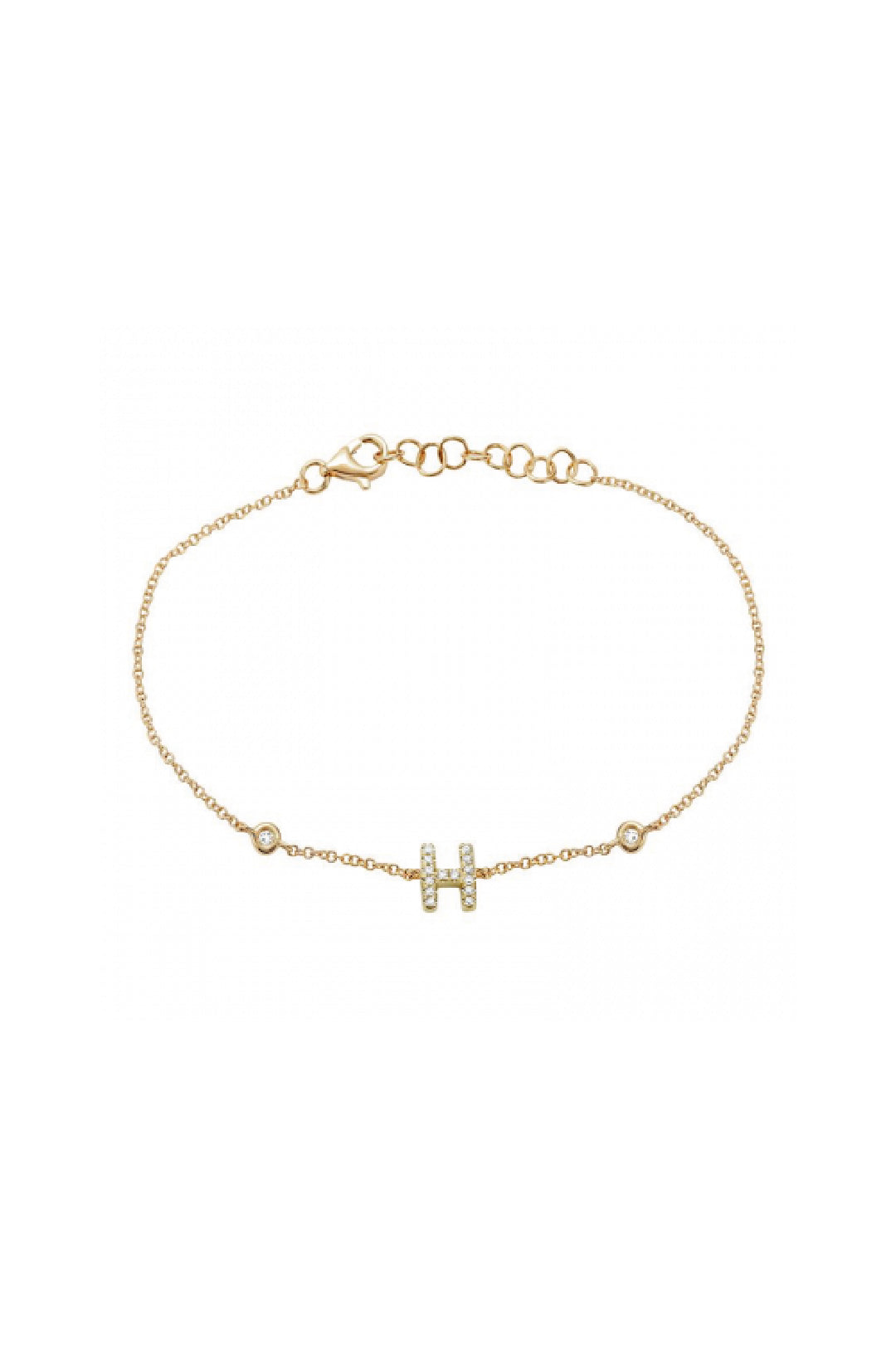 Initial Diamond Bracelet