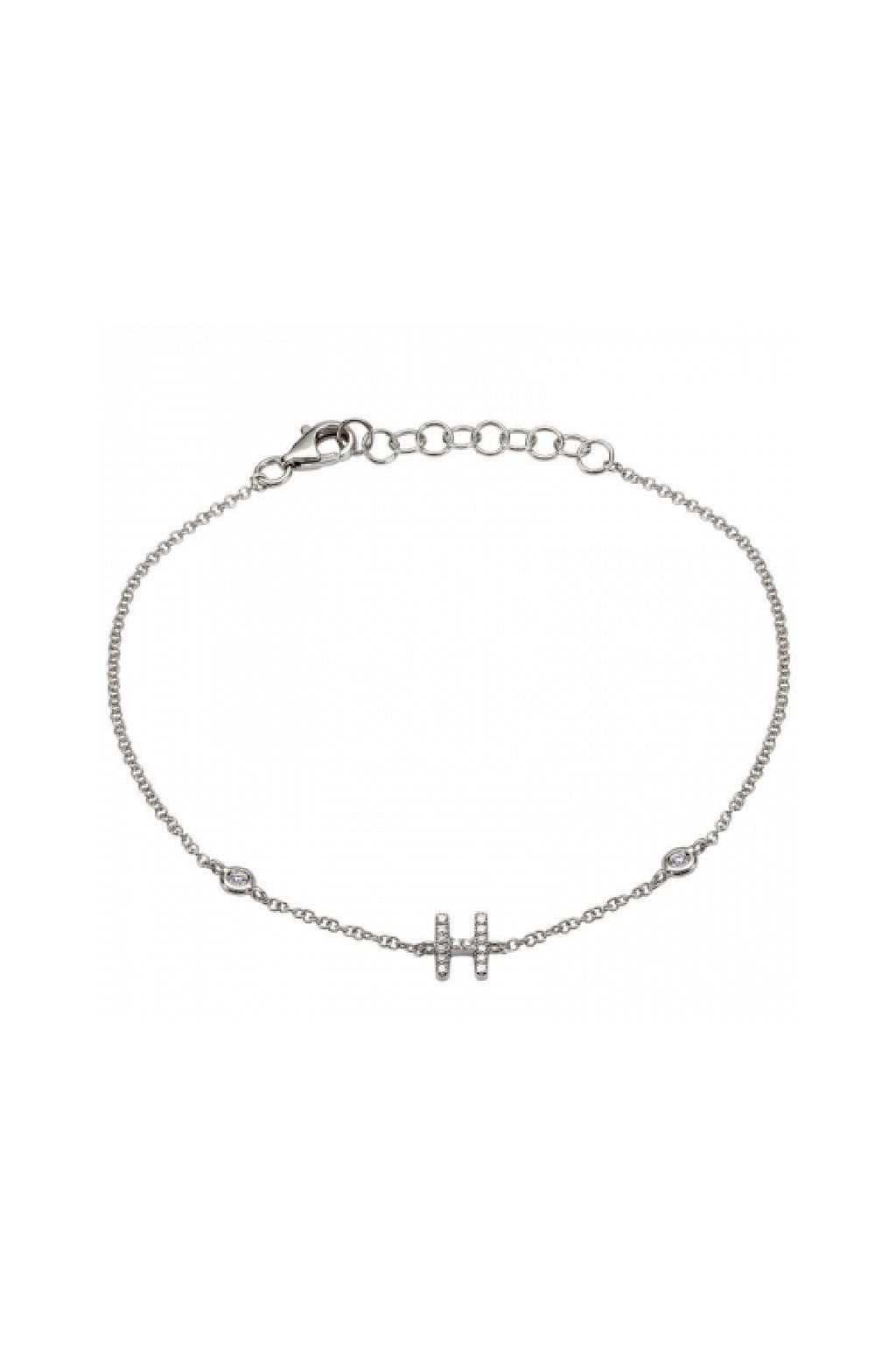 Initial Diamond Bracelet