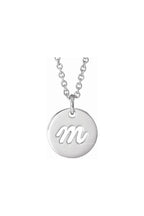 Script Initial Necklace