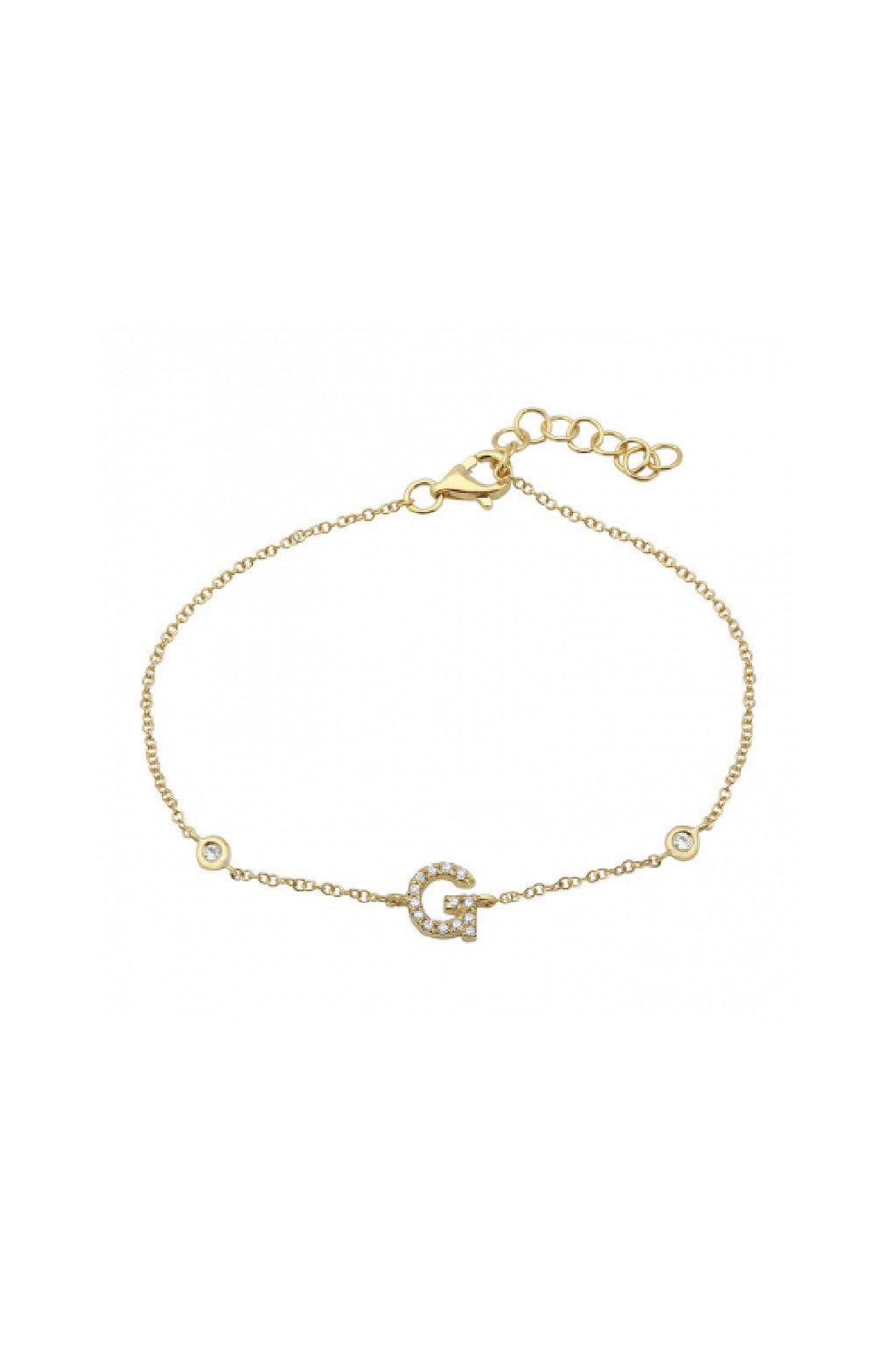 Initial Diamond Bracelet