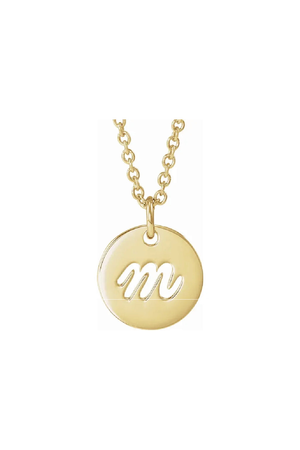 Script Initial Necklace