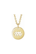 Script Initial Necklace