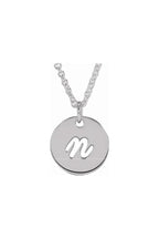 Script Initial Necklace